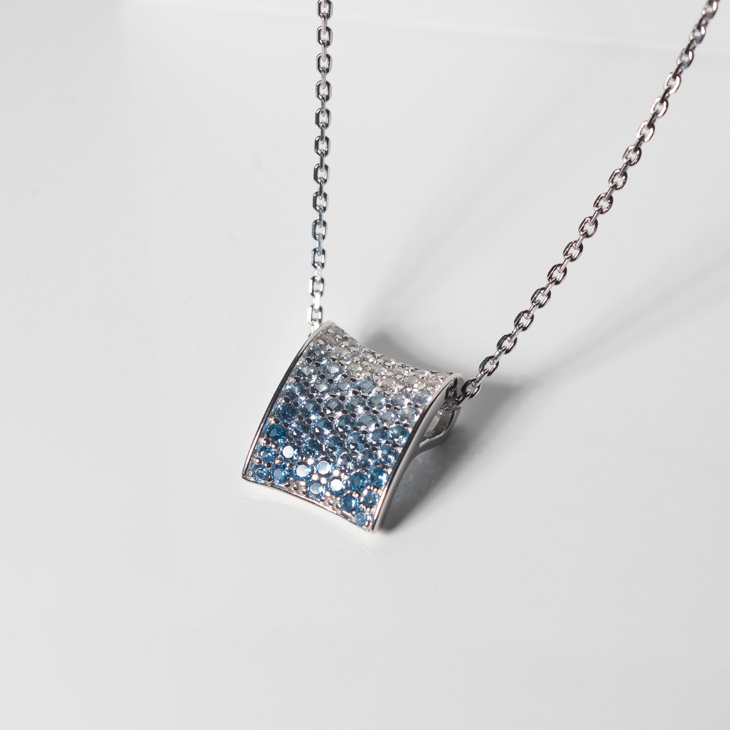 925 sterling sølv | Blå gradient