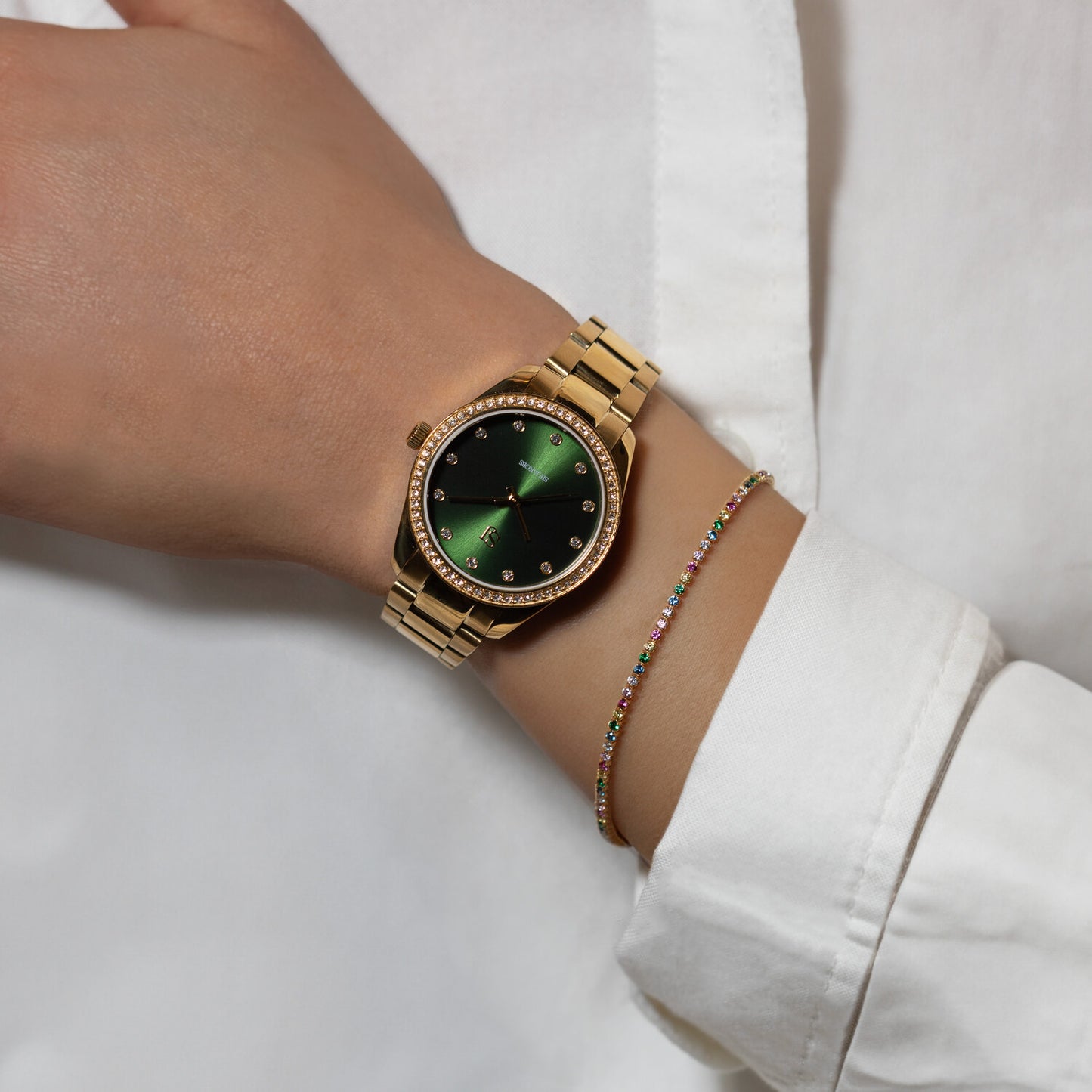 Valeria sæt - Grøn I Sif Jakobs Jewellery