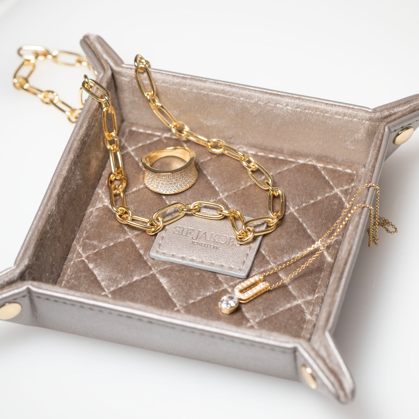 Jewellery Tray Piccolo Golden Grey I Sif Jakobs Jewellery