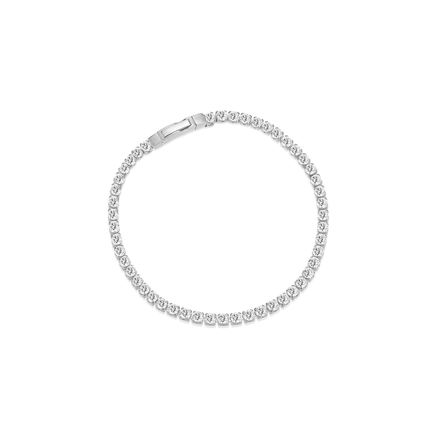 925 sterling sølv | Hvide zirkoner | 19 cm, 925 sterling sølv | Hvide zirkoner | 18 cm, 925 sterling sølv | Hvide zirkoner | 17 cm