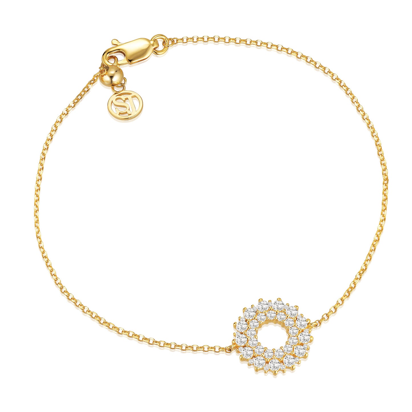 18 kt. forgyldt | Hvid