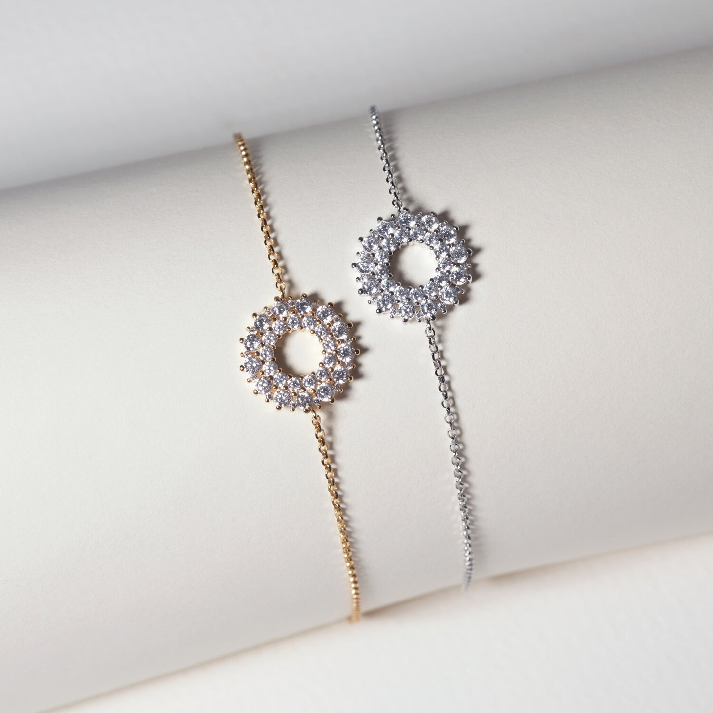 18 kt. forgyldt | Hvid