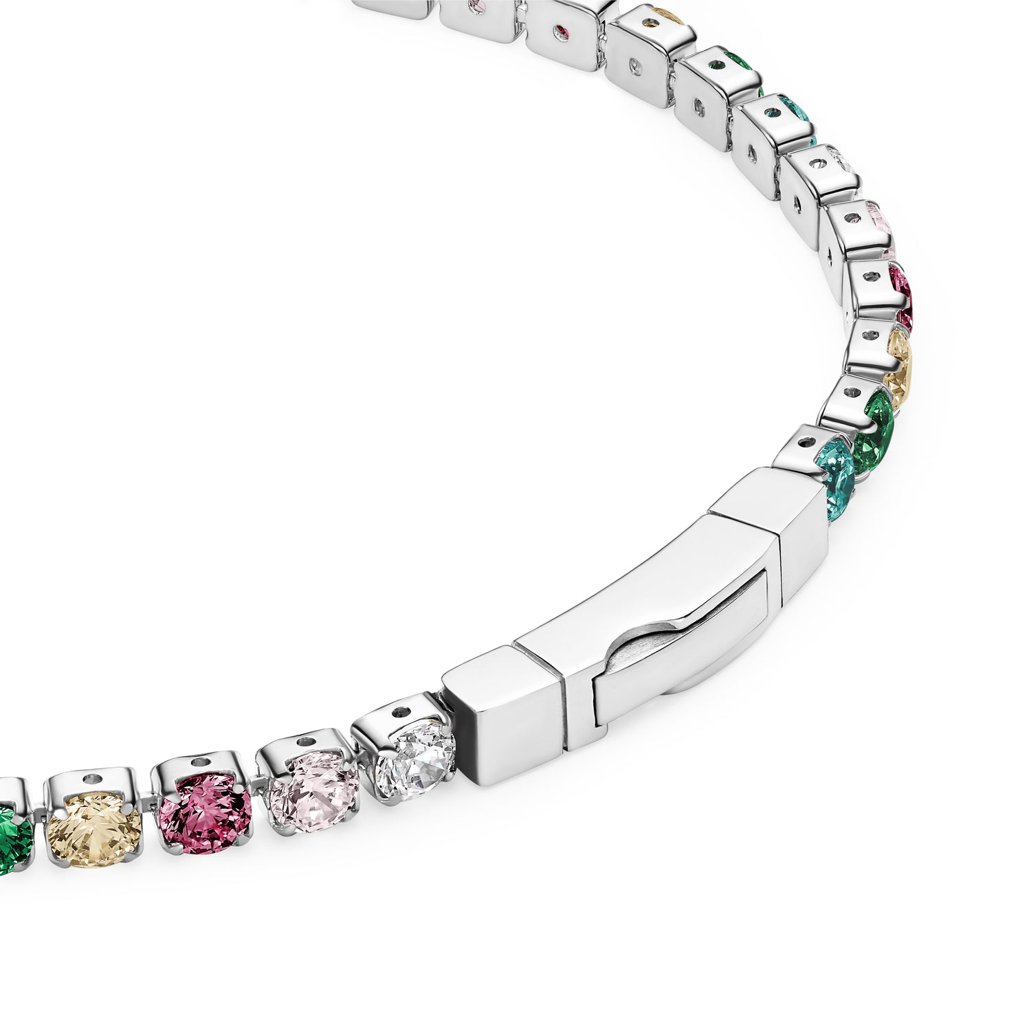 925 sterling sølv | Regnbue | 19 cm, 925 sterling sølv | Regnbue | 18 cm, 925 sterling sølv | Regnbue | 17 cm, 925 sterling sølv | Regnbue | 16 cm