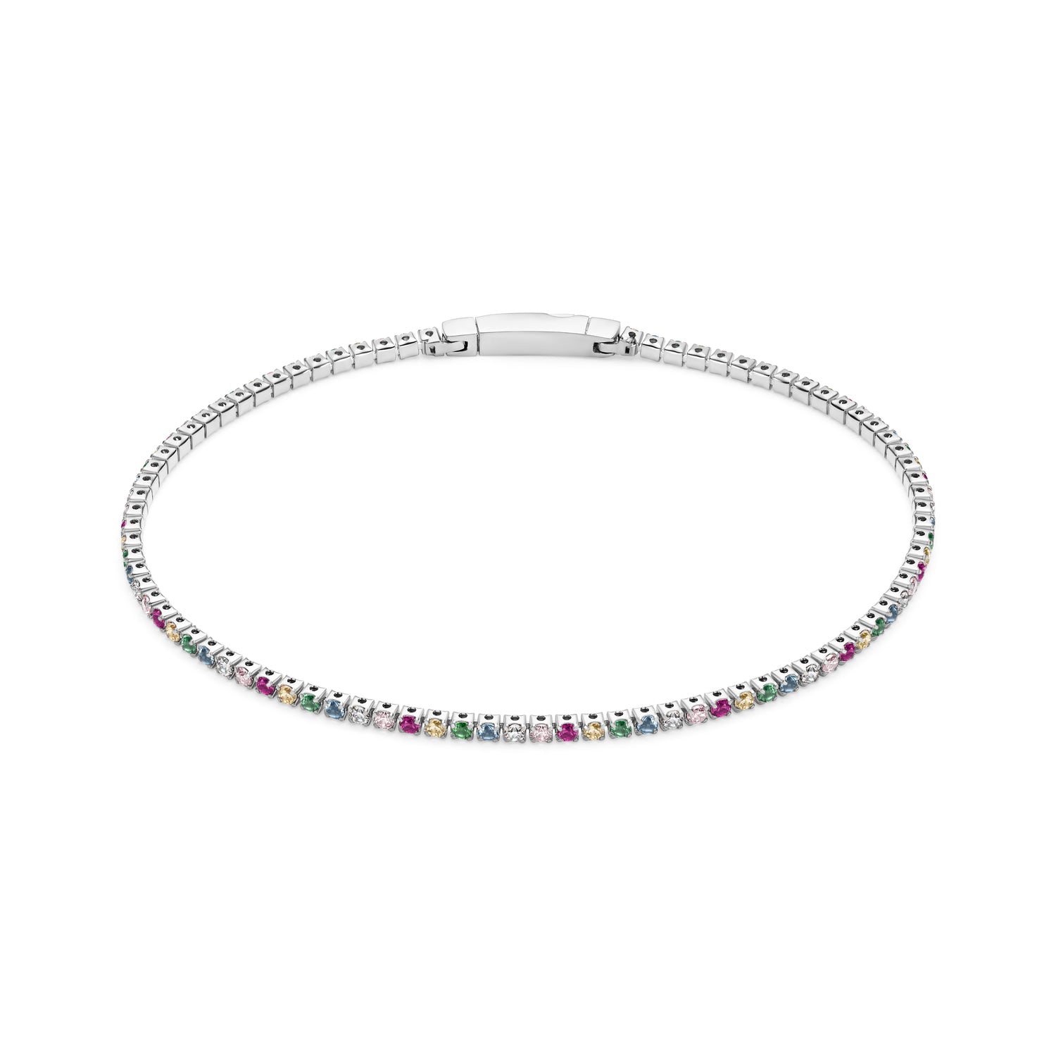 925 sterling sølv | Regnbue | 19 cm, 925 sterling sølv | Regnbue | 18 cm, 925 sterling sølv | Regnbue | 17 cm, 925 sterling sølv | Regnbue | 16 cm