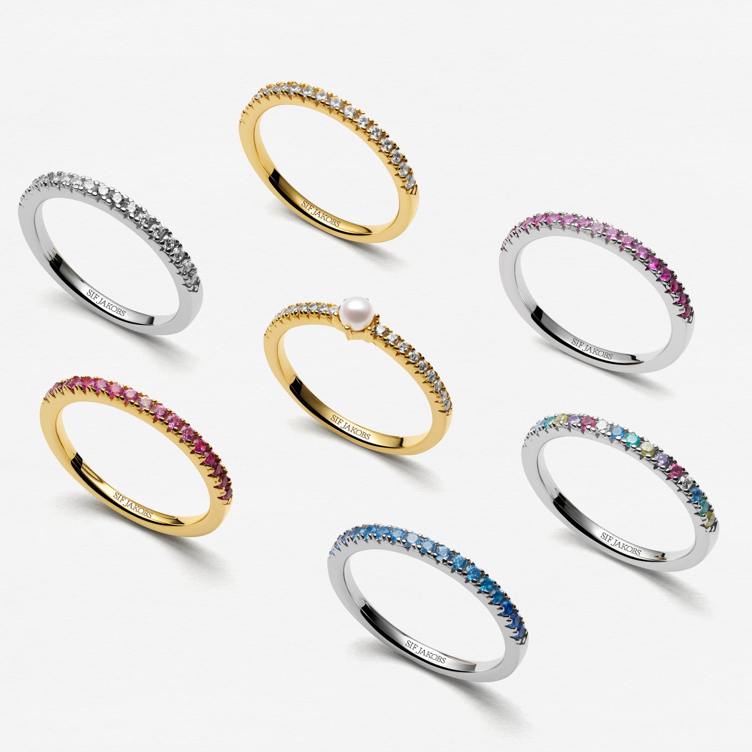 925 sterling sølv | Regnbue | 60, 925 sterling sølv | Regnbue | 58, 925 sterling sølv | Regnbue | 56, 925 sterling sølv | Regnbue | 54, 925 sterling sølv | Regnbue | 52, 925 sterling sølv | Regnbue | 50