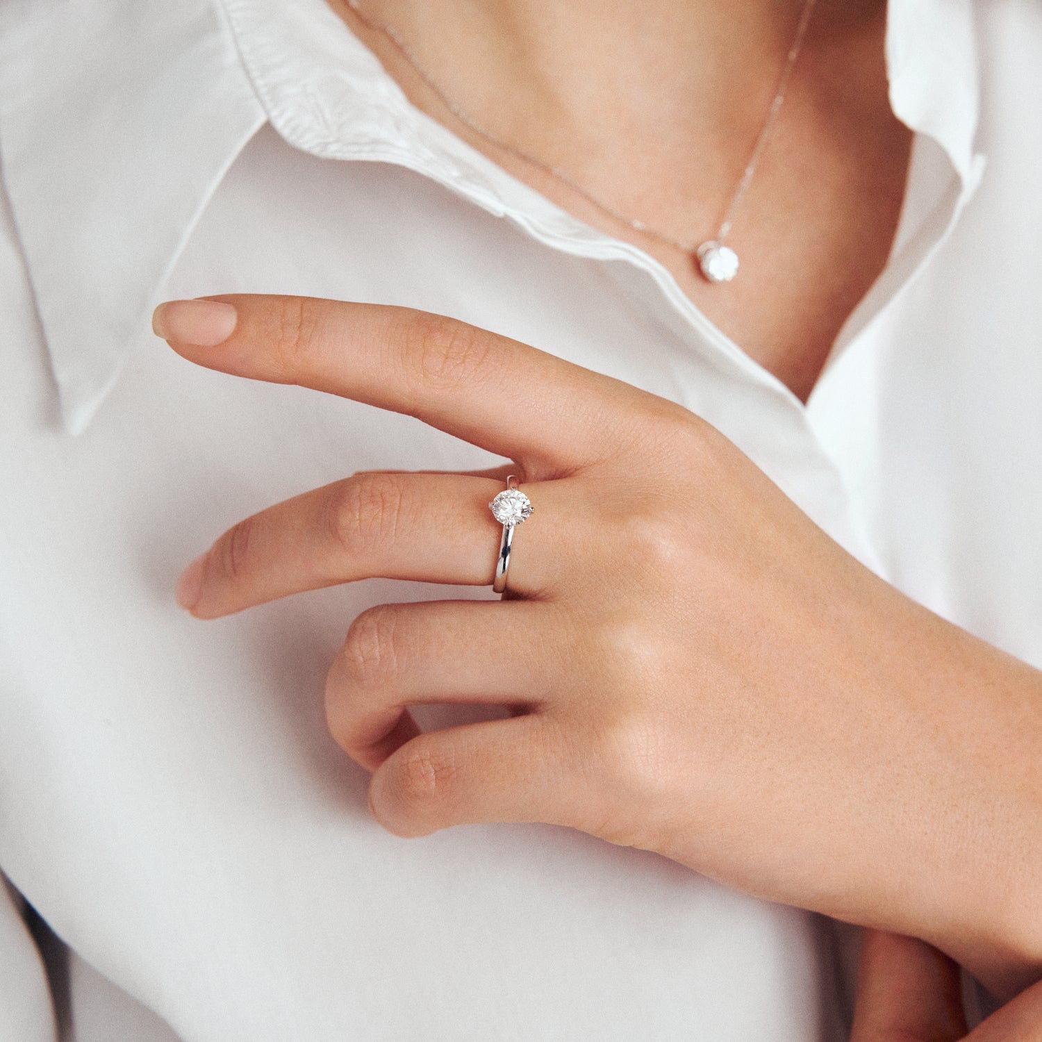 14k Hvidguld | 0.50 ct | 60, 14k Hvidguld | 0.50 ct | 58, 14k Hvidguld | 0.50 ct | 56, 14k Hvidguld | 0.50 ct | 54, 14k Hvidguld | 0.50 ct | 52, 14k Hvidguld | 0.50 ct | 50