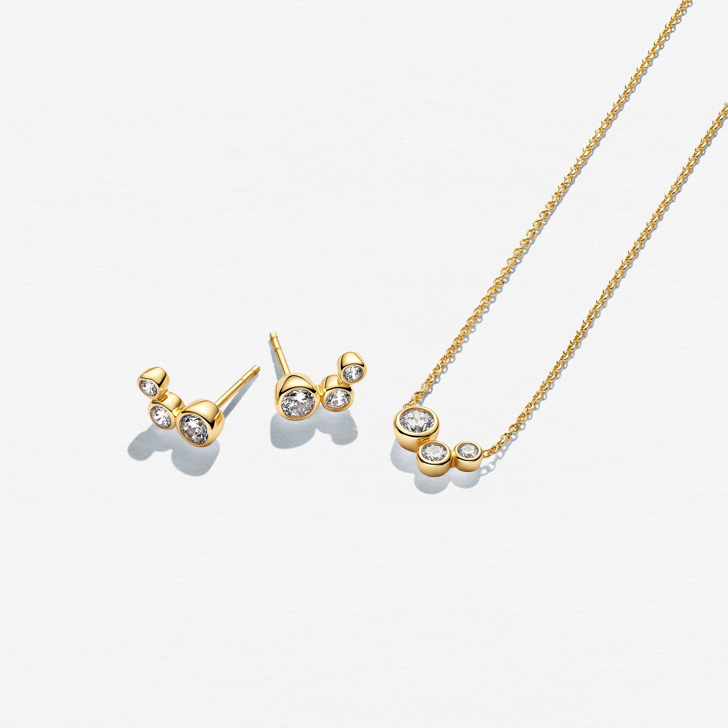 18 kt. forgyldt | Hvid