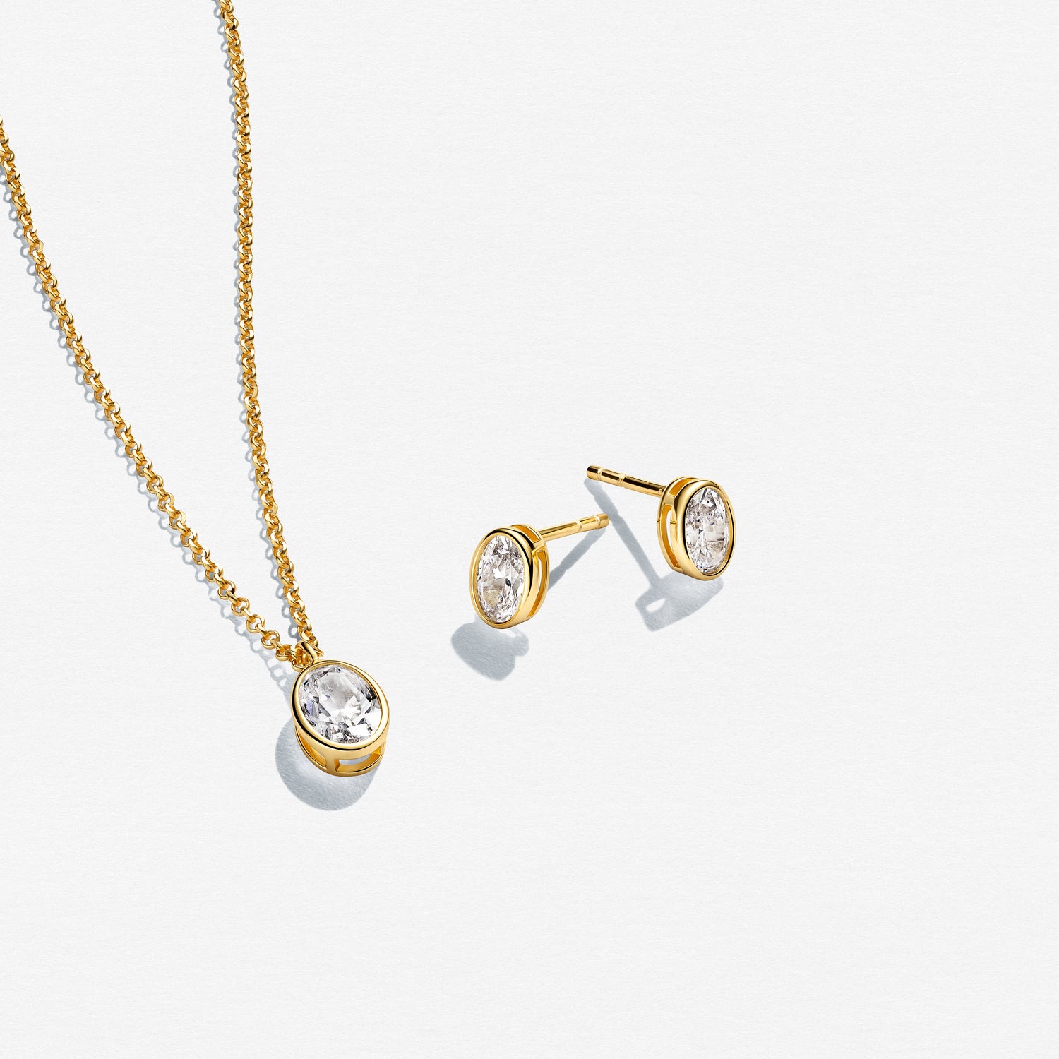 18 kt. forgyldt | Hvid