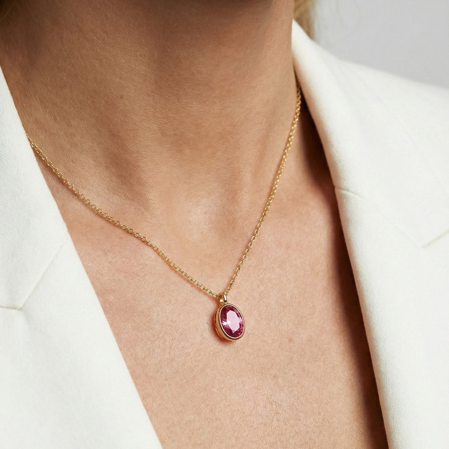 18 kt. forgyldt | Lyserød