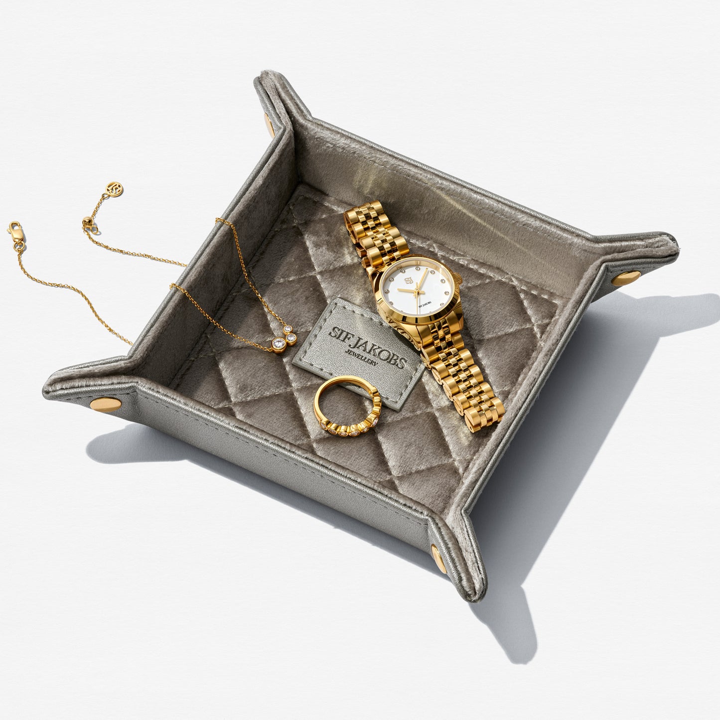 Jewellery Tray Piccolo Golden Grey I Sif Jakobs Jewellery 