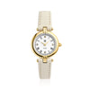 Stainless steel gold | Beige læder rem