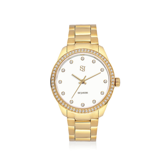 Stainless steel gold | Hvid