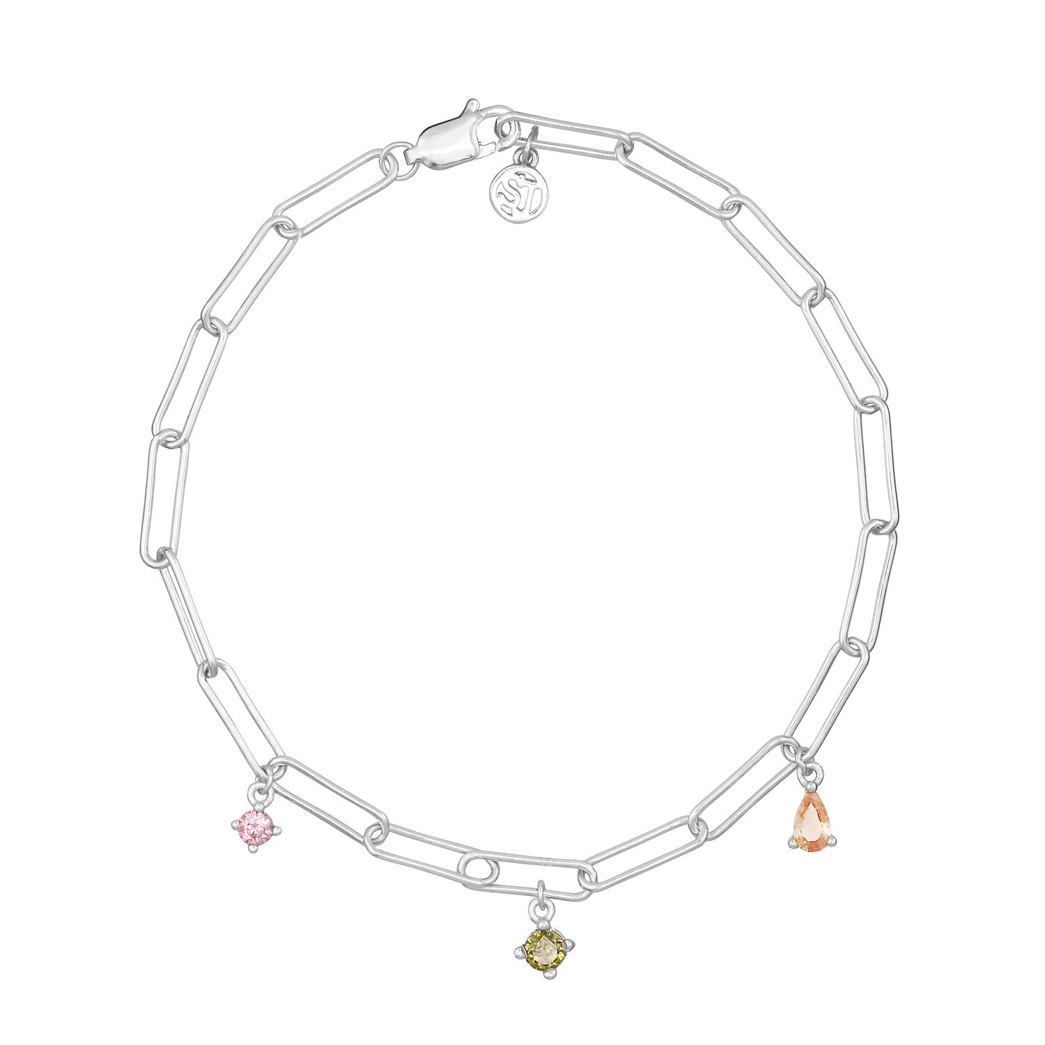925 sterling sølv | Rainbow coloured zirkoner