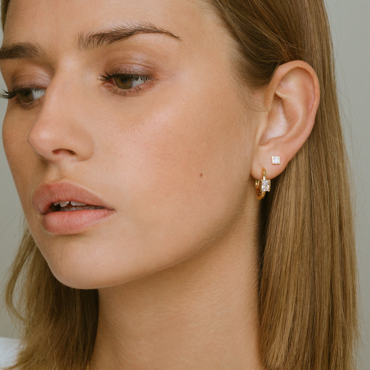 18 kt. forgyldt | Hvid