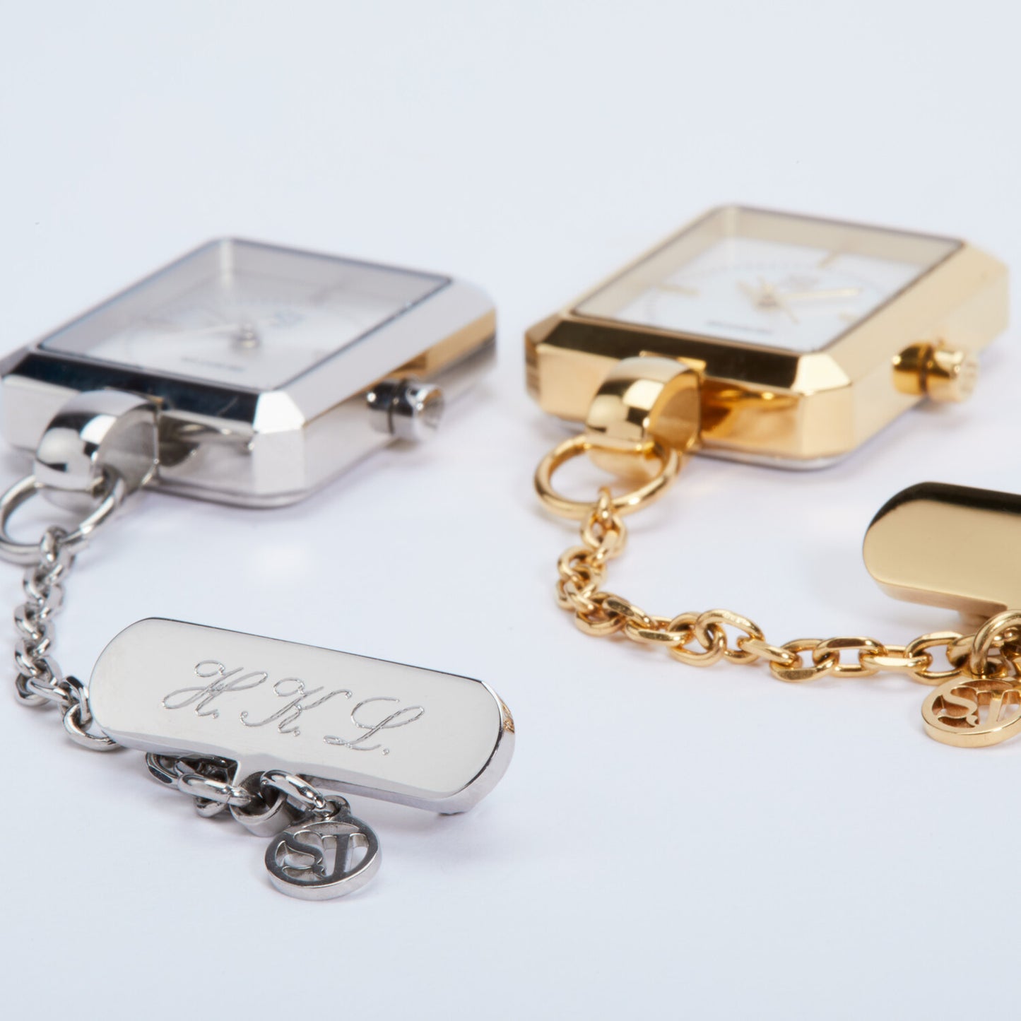 Stainless steel gold | Hvid perlemor urskive